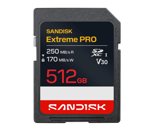 Sandisk 512GB SDXC Extreme Pro UHS-I 250/170 MB/s - 1549234 - zdjęcie